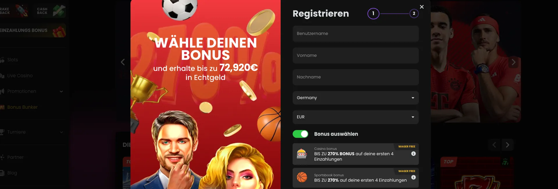 Chipstars Casino Willkommensbonus