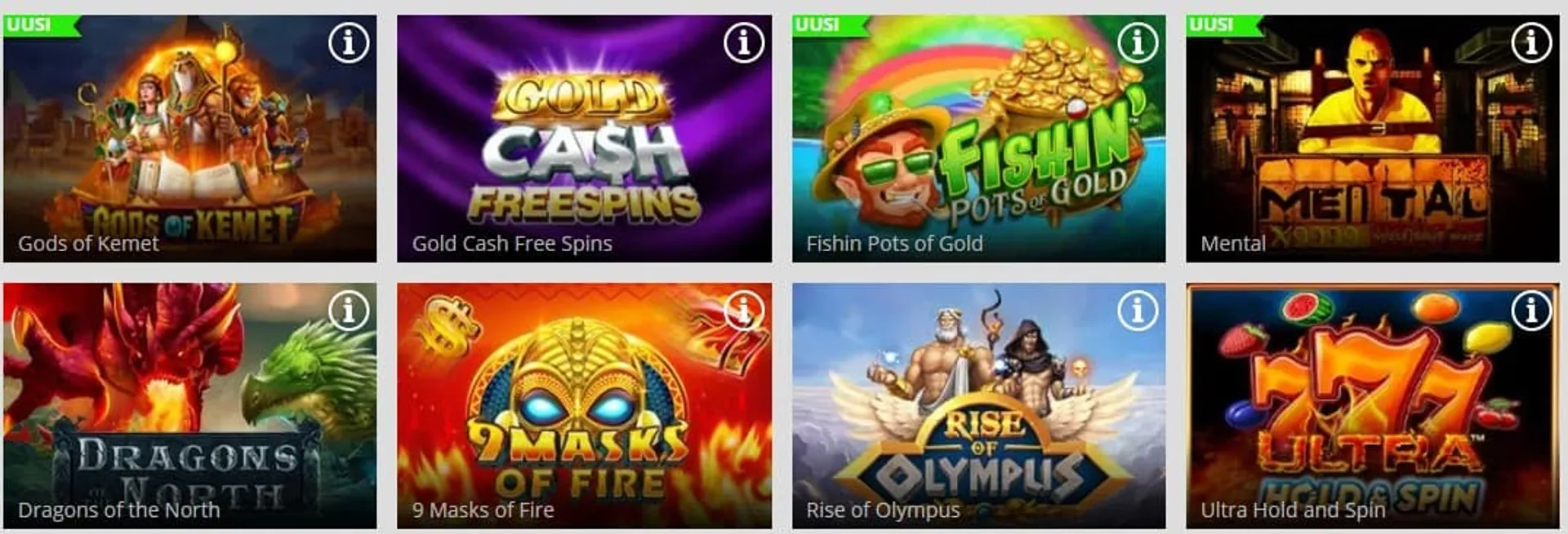 Magic Red Casino valikoima ja kategoriat kolikkopeleihin