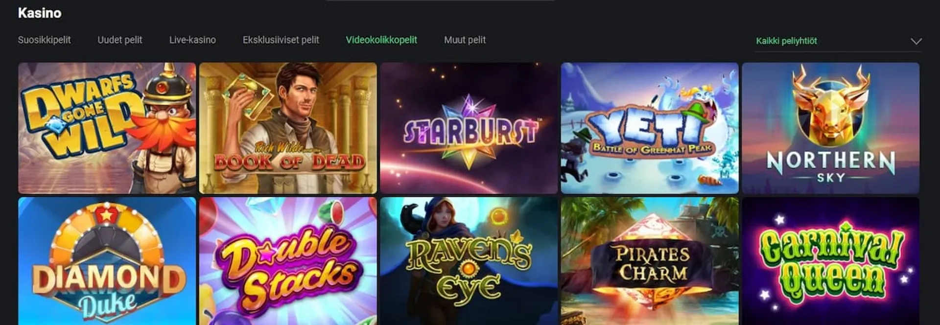 One Casino hedelmäpelit