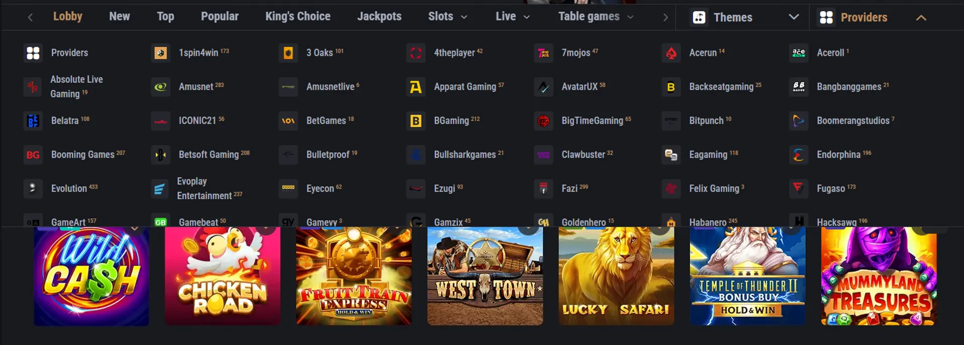 wide range of providers