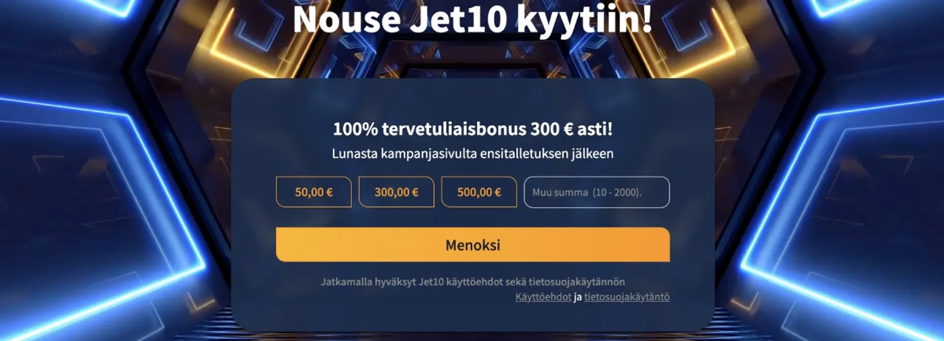 Jet10 talletus