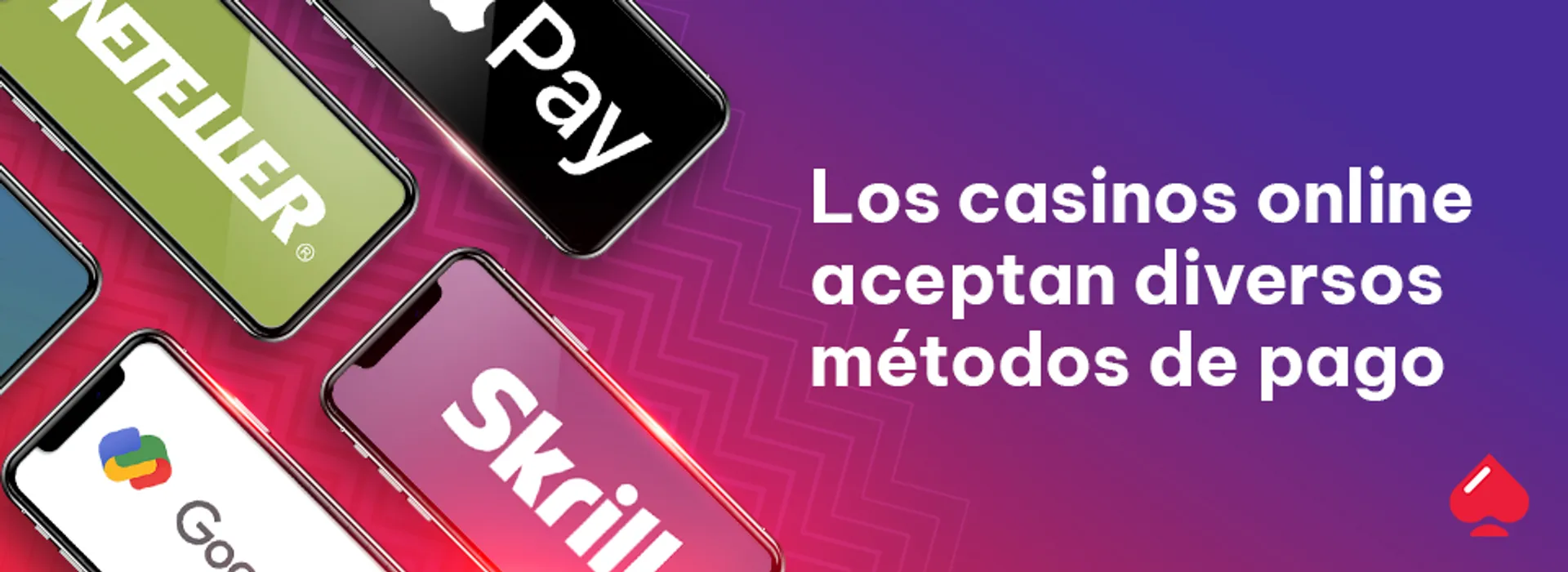 Hay muchos métodos de pago disponibles en los casinos en línea