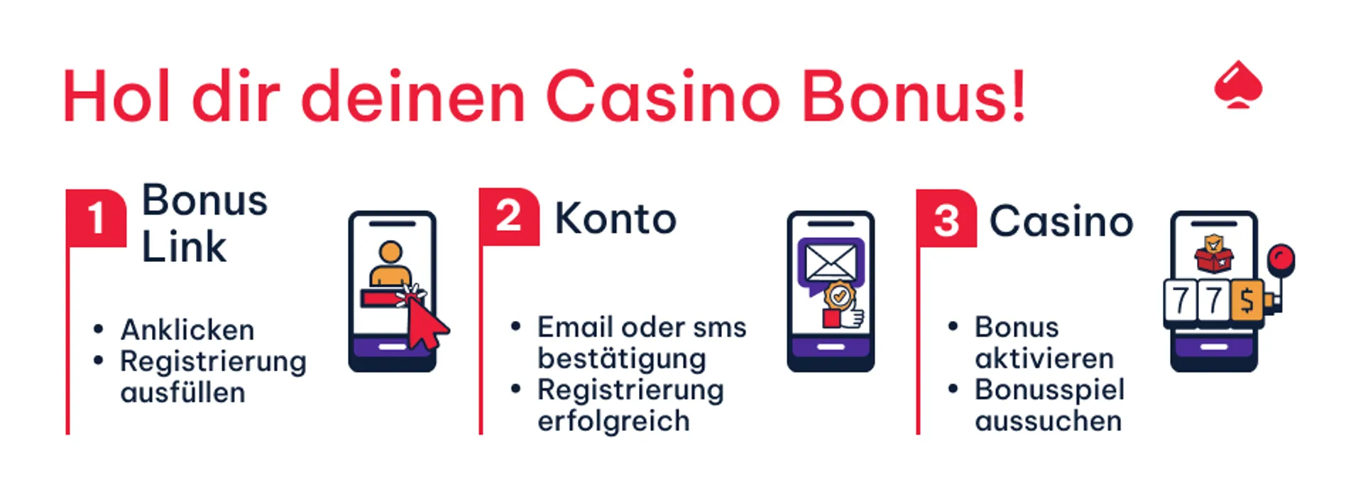 Hol dir deinen Casino Bonus