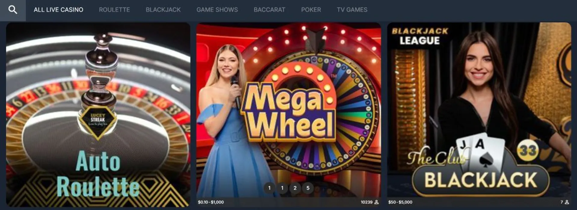 PureBets Live Casino