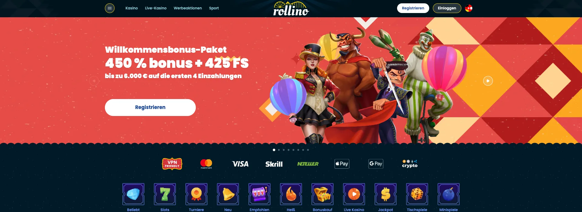 Rollino Casino Bonus