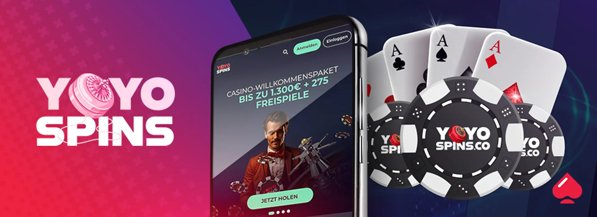 Yoyospins casino banner