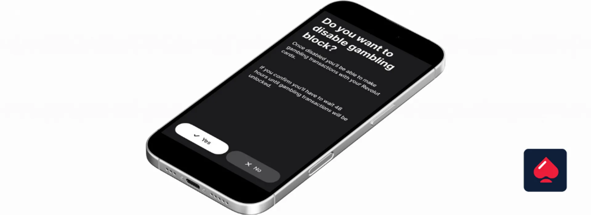 How to disable gambling block on revolut