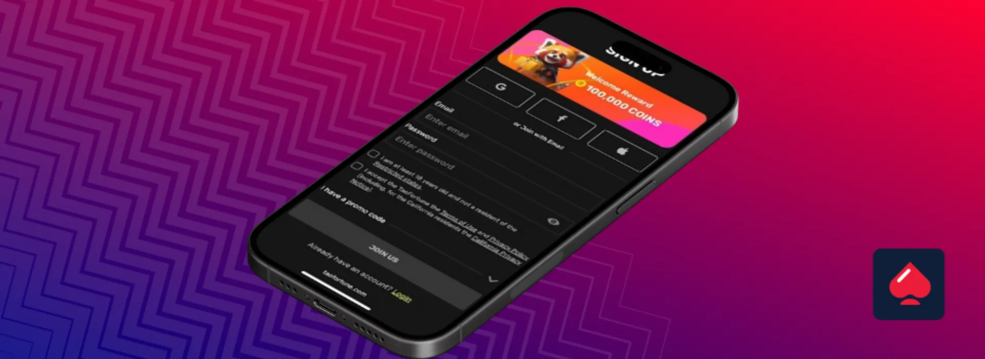 How to sign up to TaoFortune