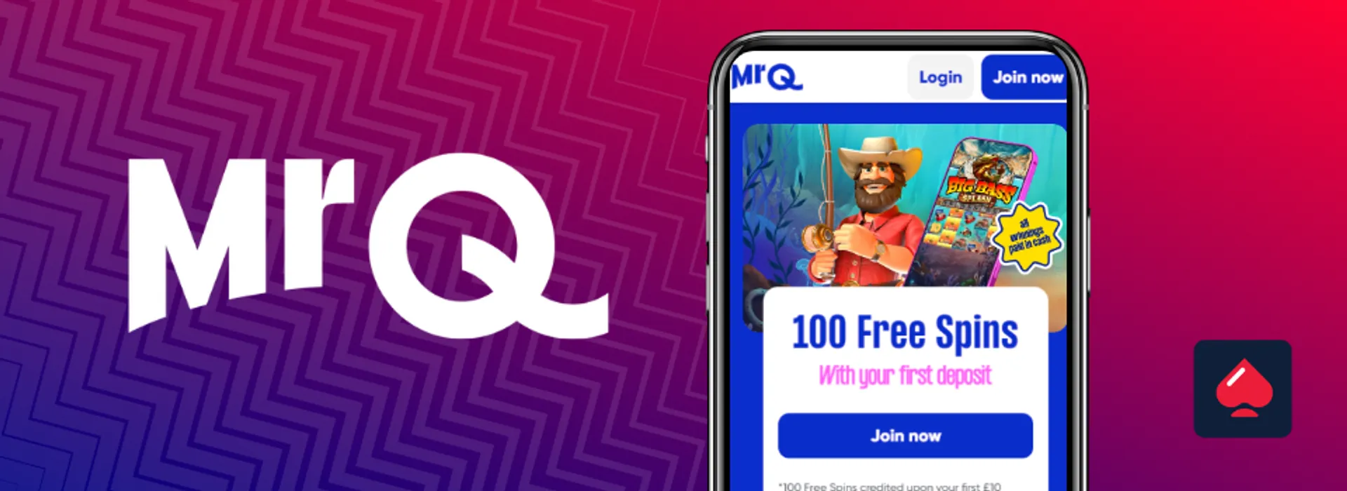 Image showing Mrq free spins offer on mobile