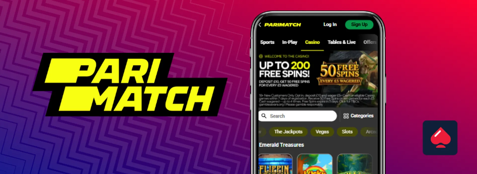 Image of Parimatch on mobile