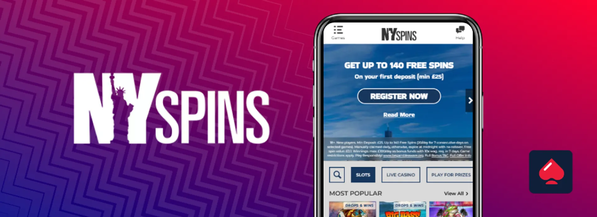 Branded image for NYSpins on CasinoTopsOnline