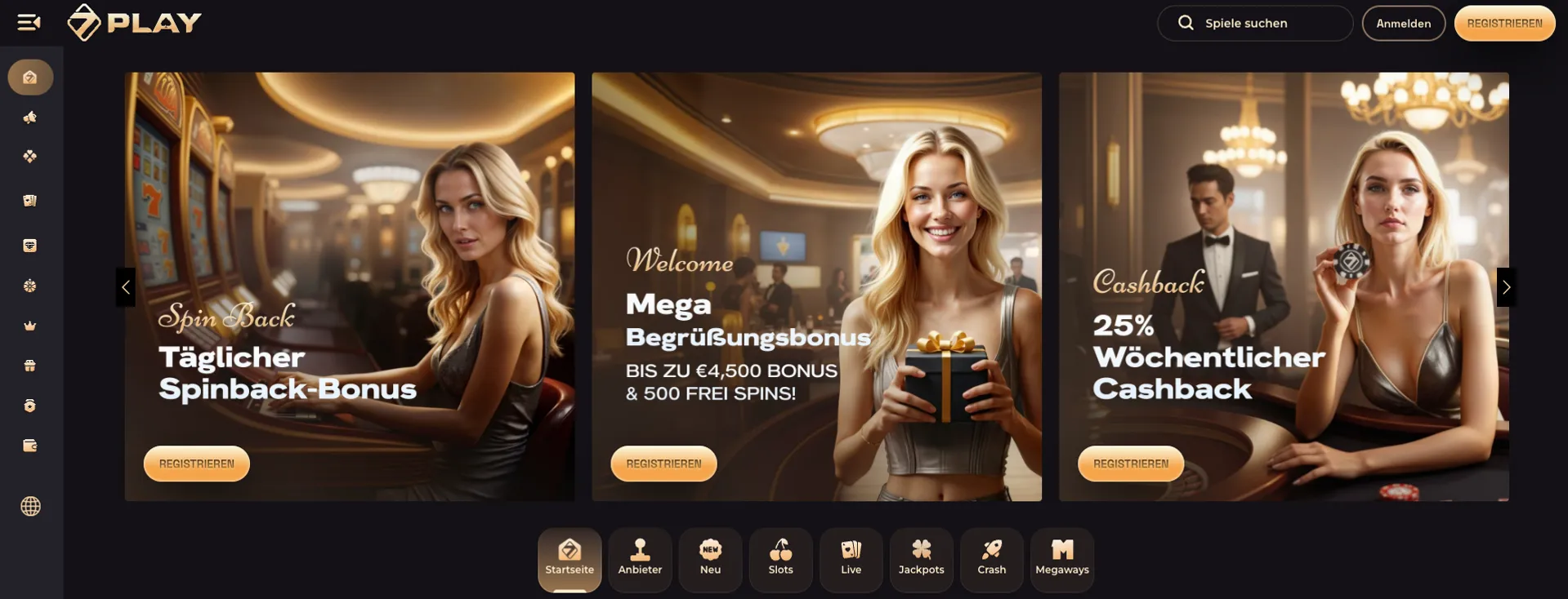 Sevenplay Casino Homepage