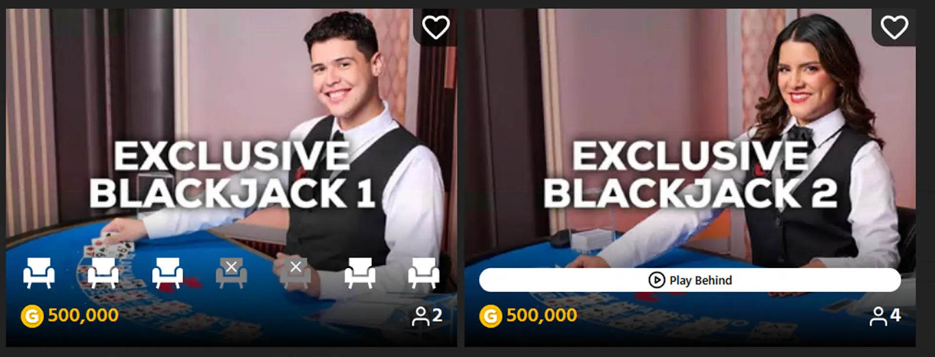exclusive blackjack