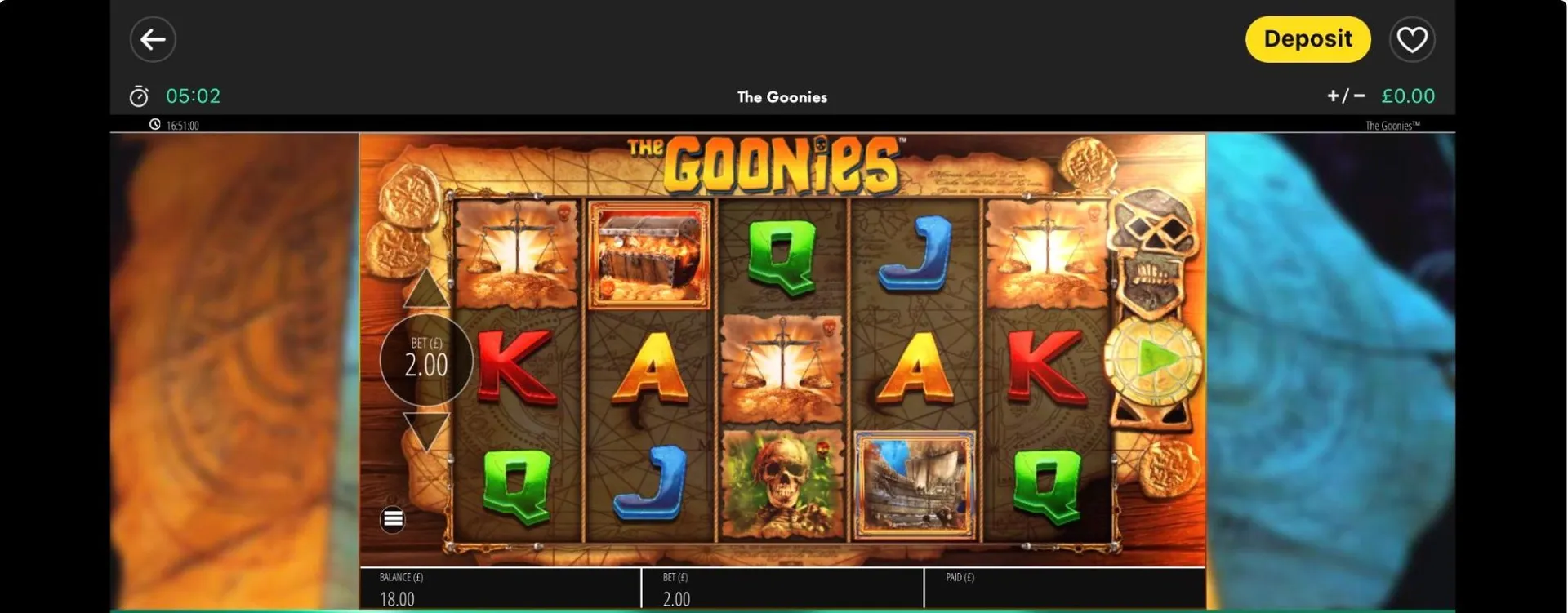 The Goonies slot mobile