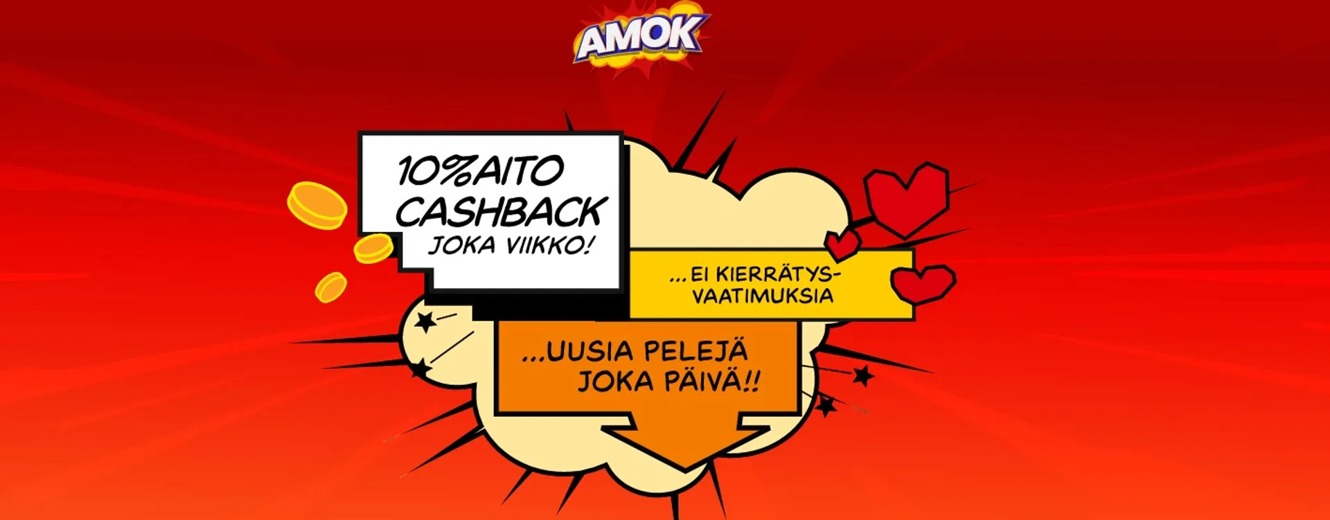 Amok Casino cashback tarjous