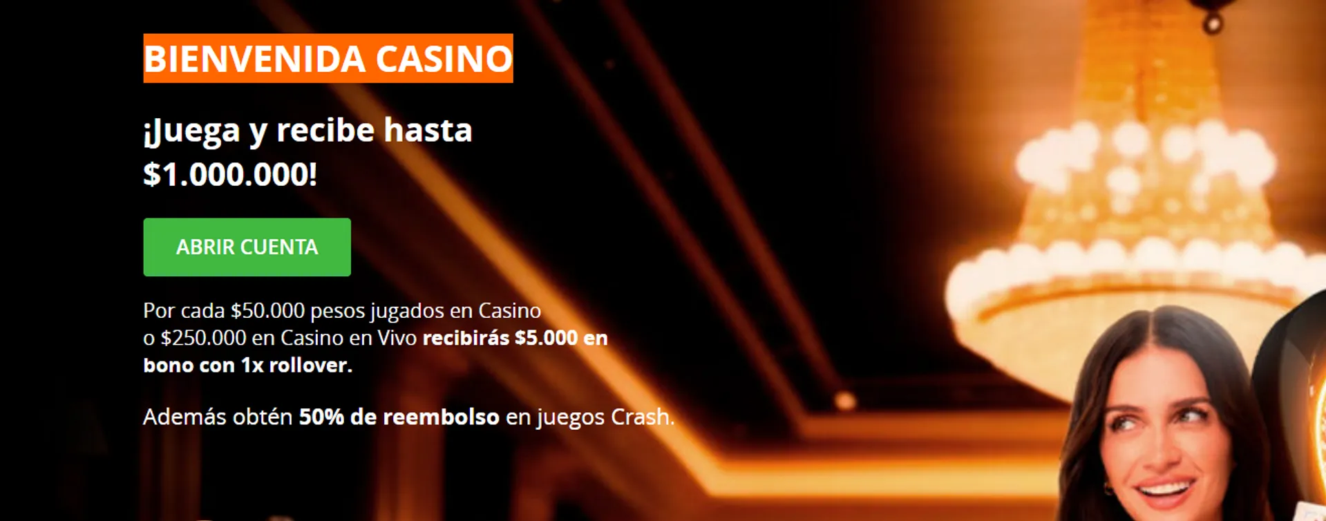 El casino online Betsson admite pagos con Nequi