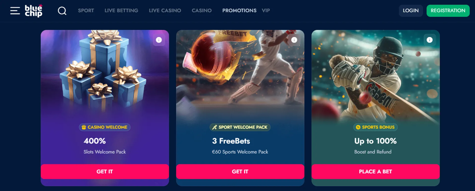 Bluechip Casino Welcome Bonus