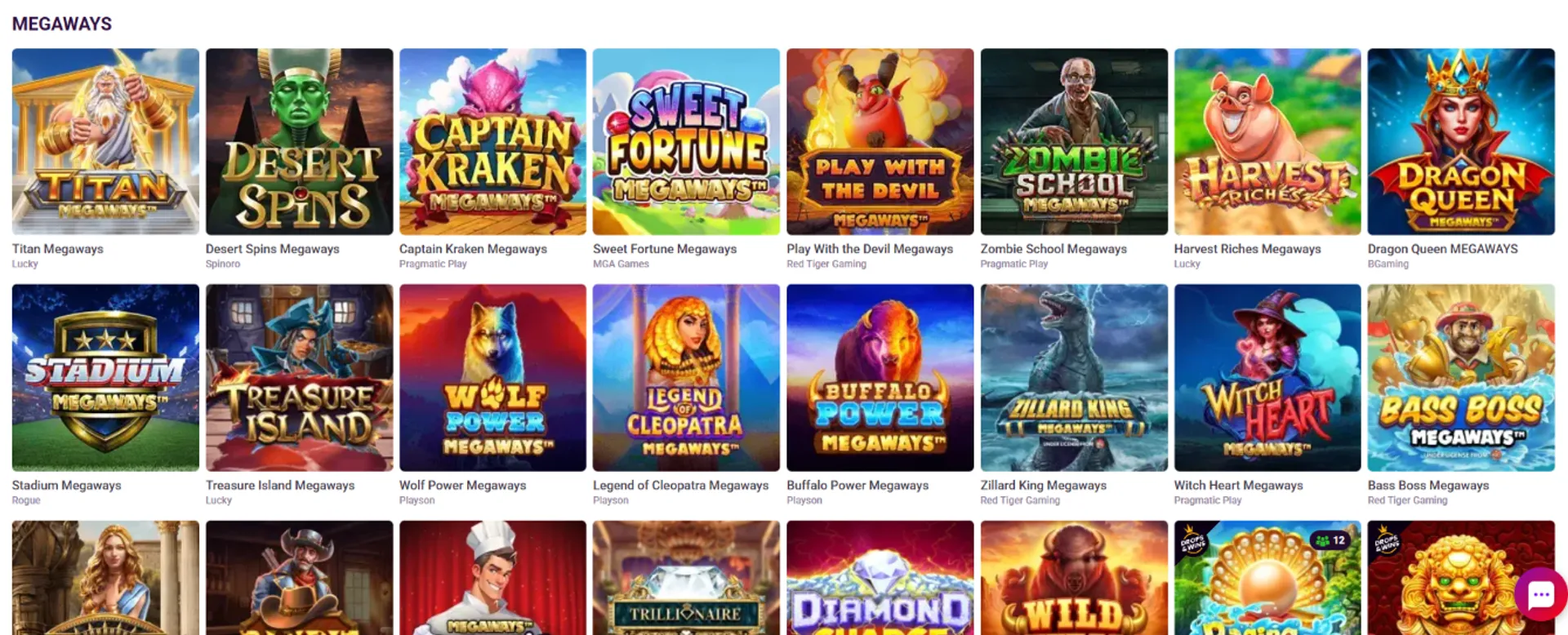 Popular Megaways slots