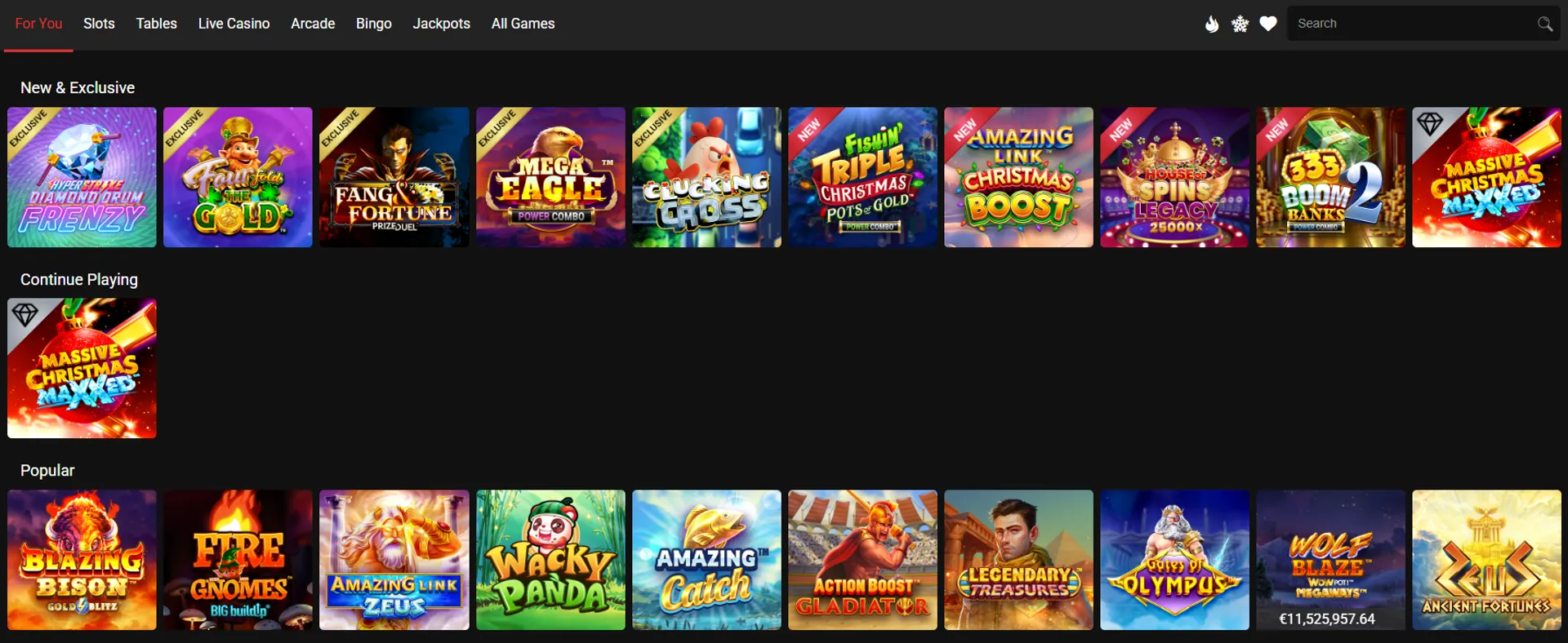 Games at Ruby Fortune casino