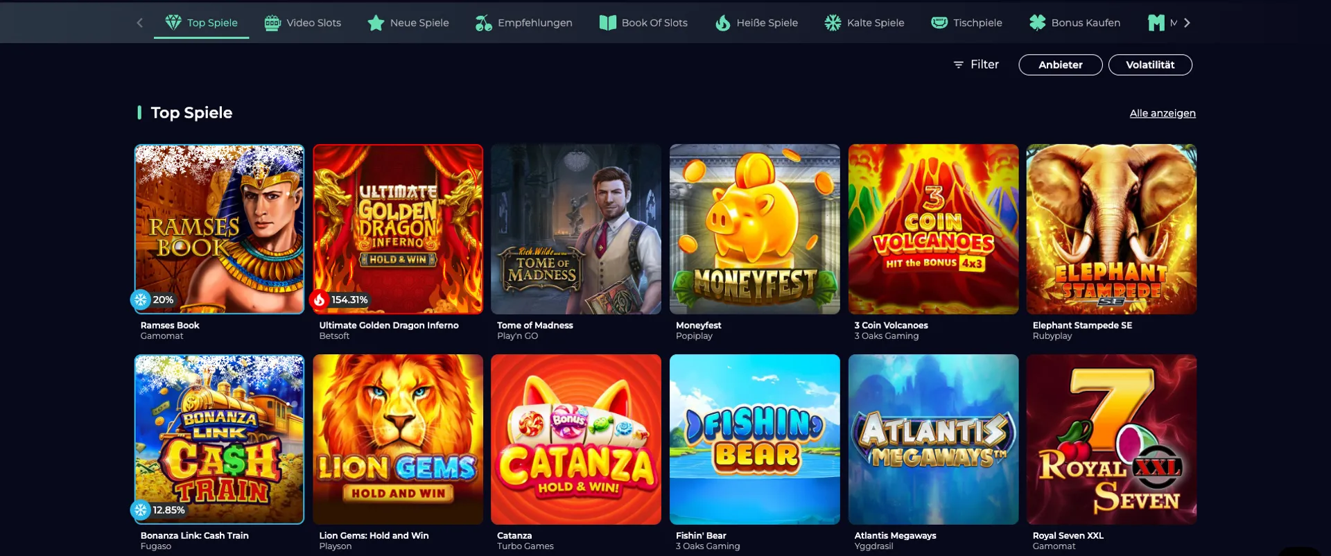Yoyospins Spiele