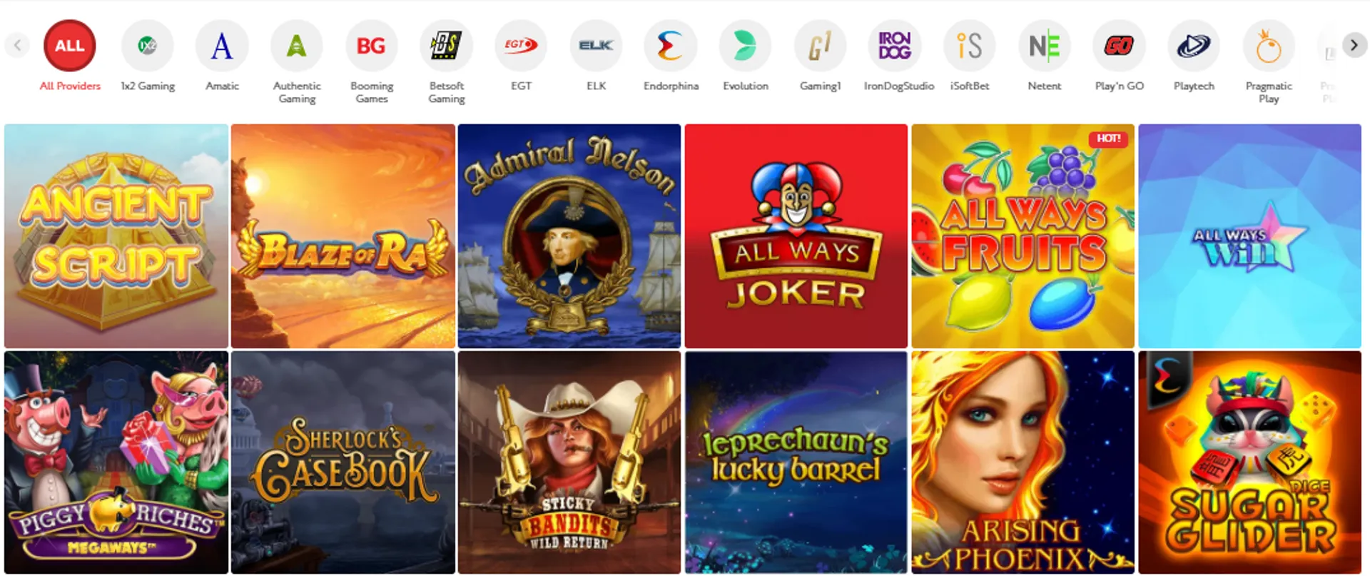 Jogos slots Wolf Casino