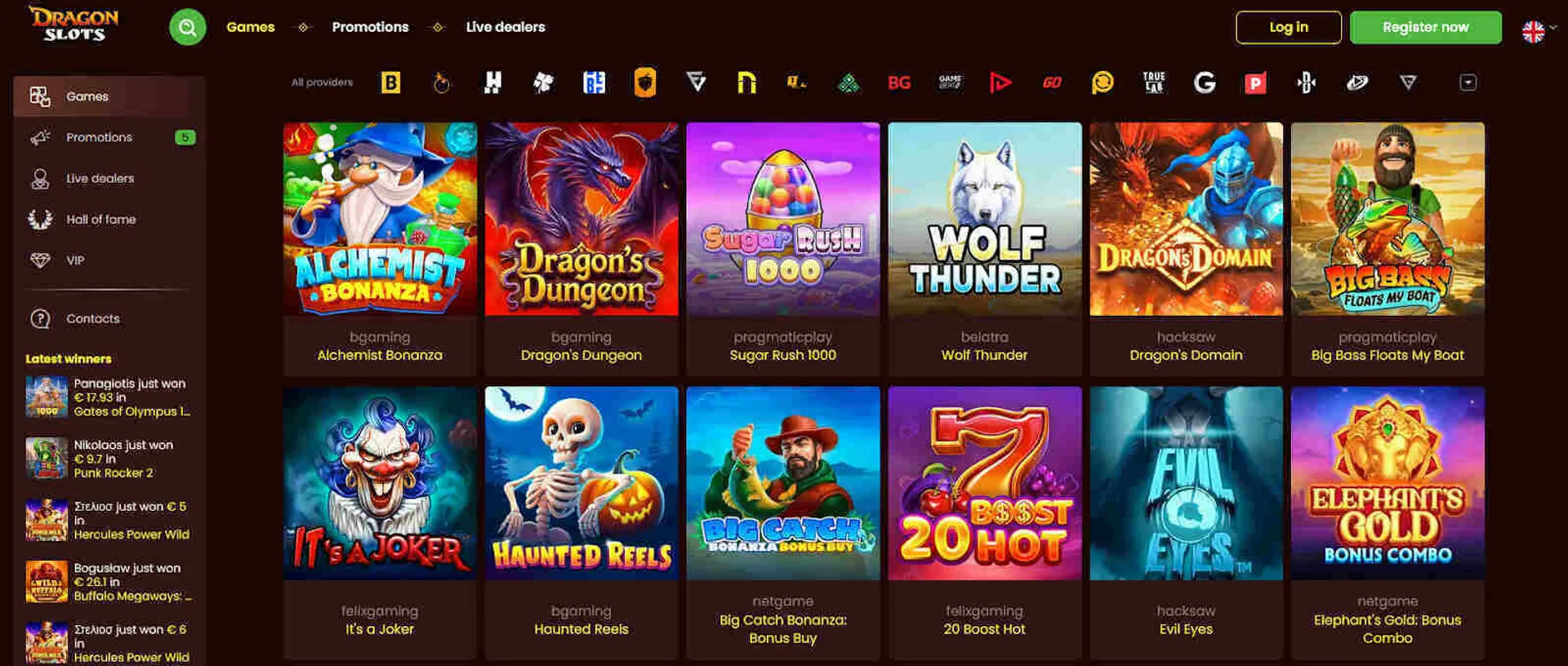 Best games to play at Dragonslots Casino