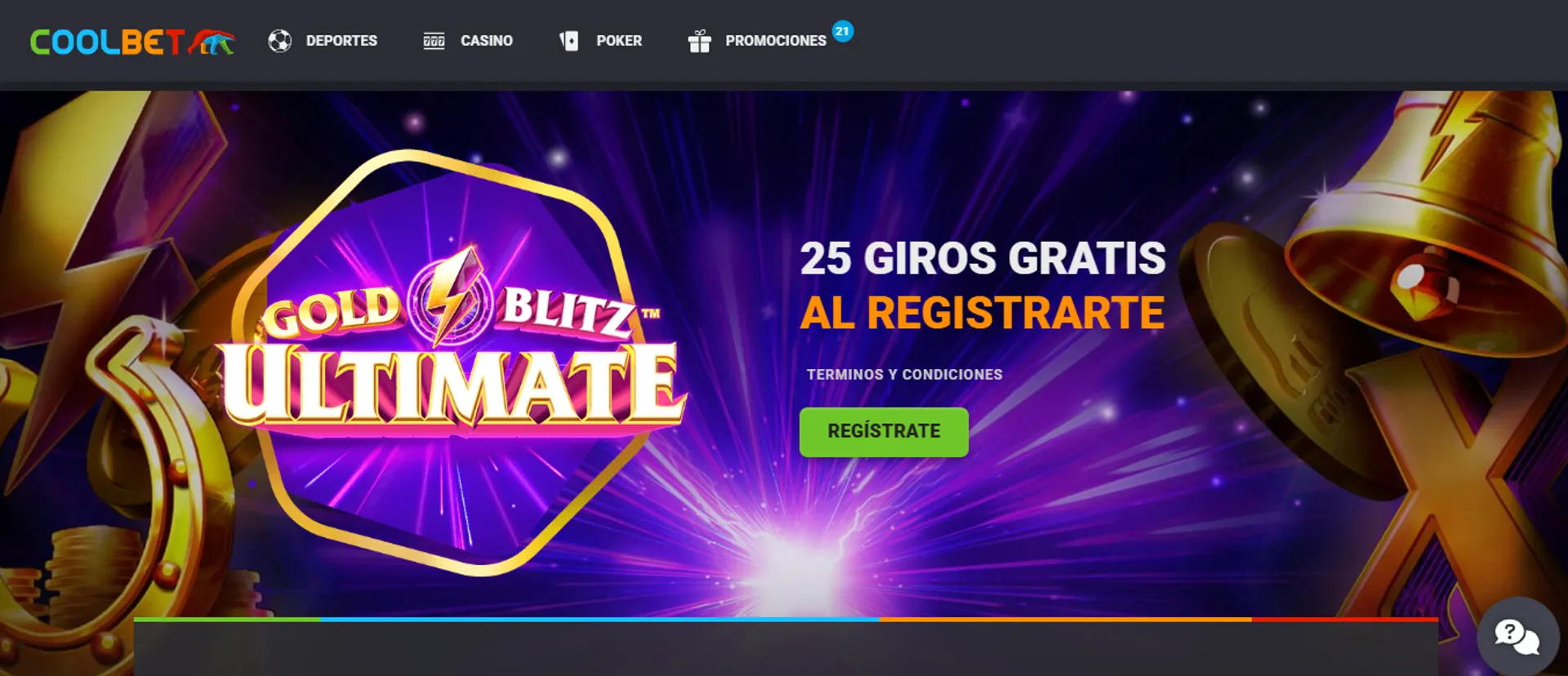 Coolbet ofrece bonos de 25 giros gratis