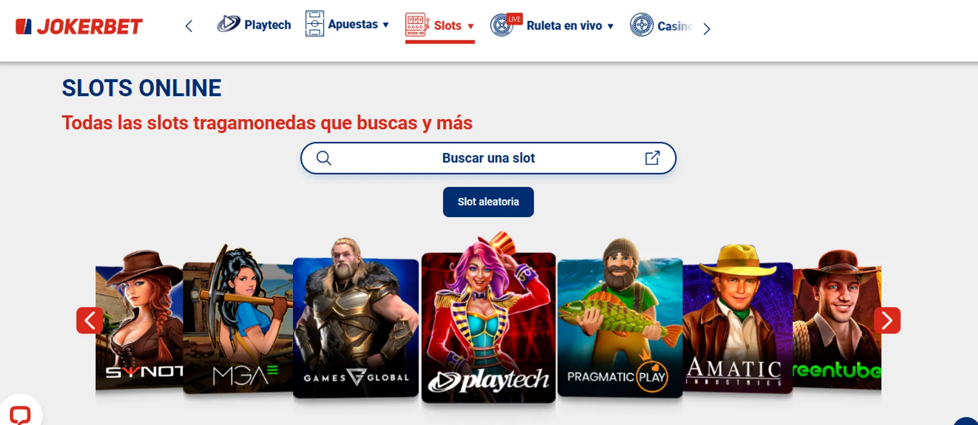 Jokerbet tiene más de 2000 juegos de slot