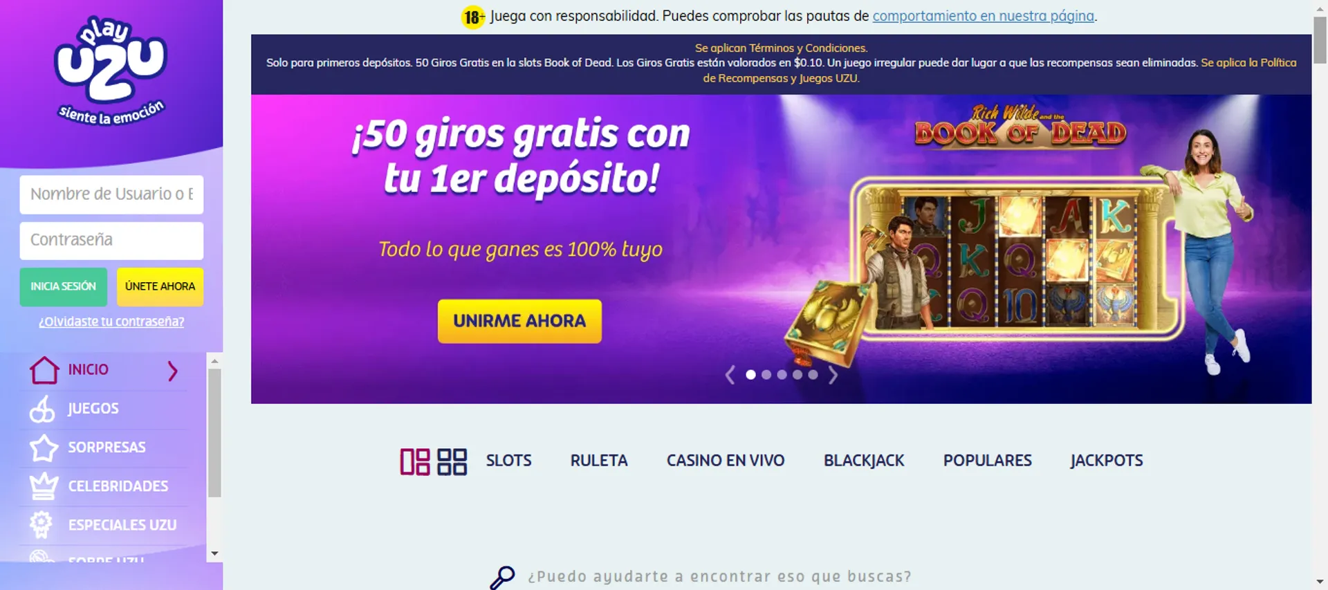 PlayUZU tiene un bono de giros gratis en Venezuela