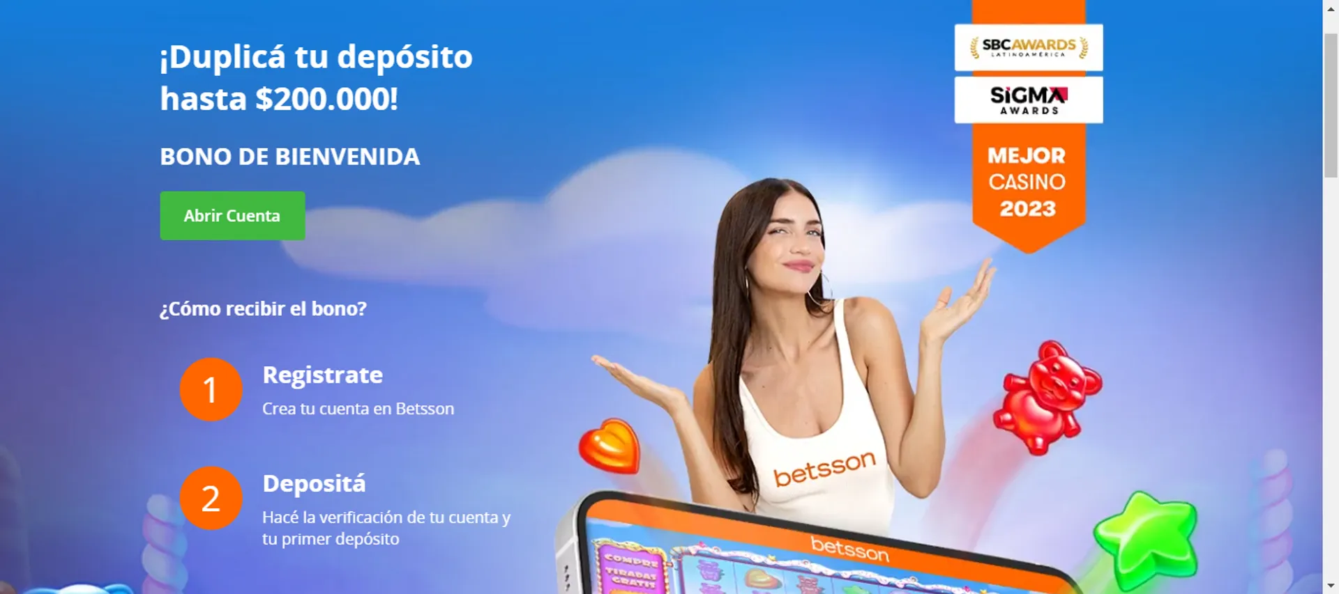 Betsson tiene un bono de bienvenida para los argentinos