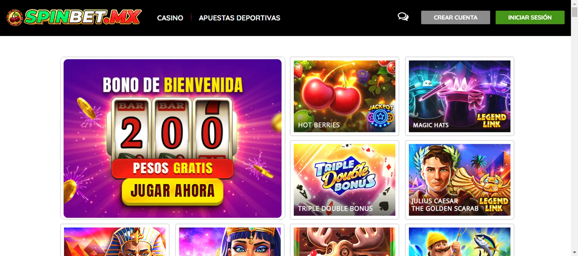 Spinbet ofrece un bono gratis a sus nuevos usuarios