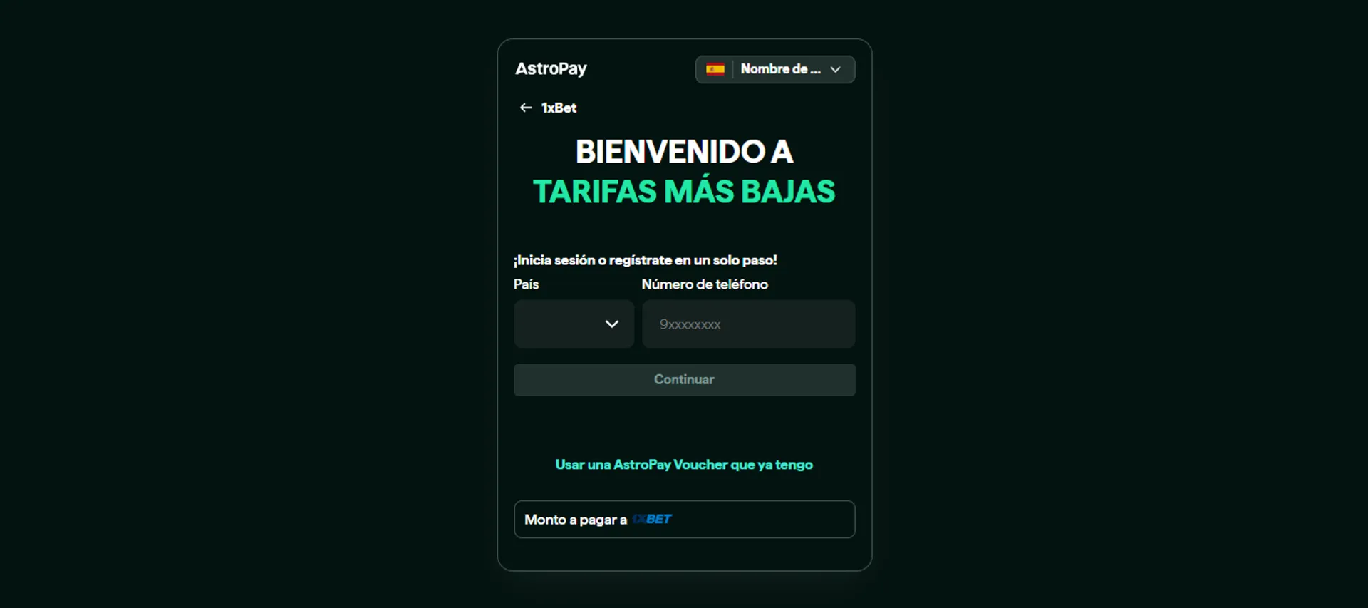 En este paso solamente queda confirmar el pago en tu cuenta de Astropay