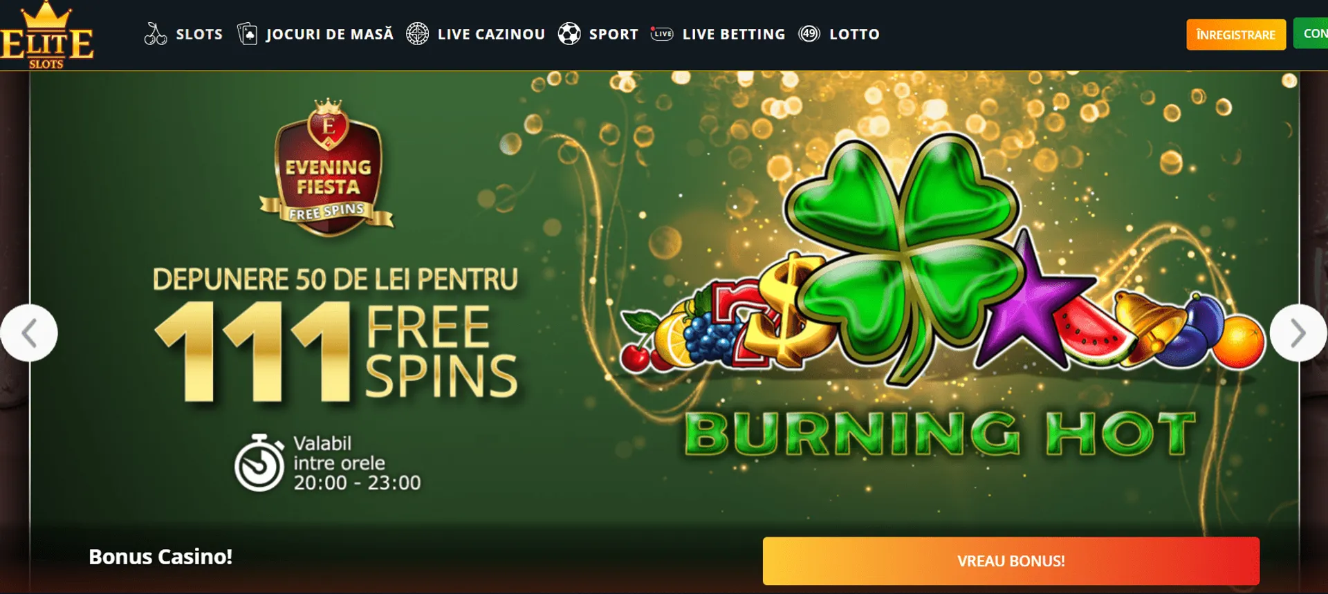 Oferte rotiri gratuite la Elite Slots