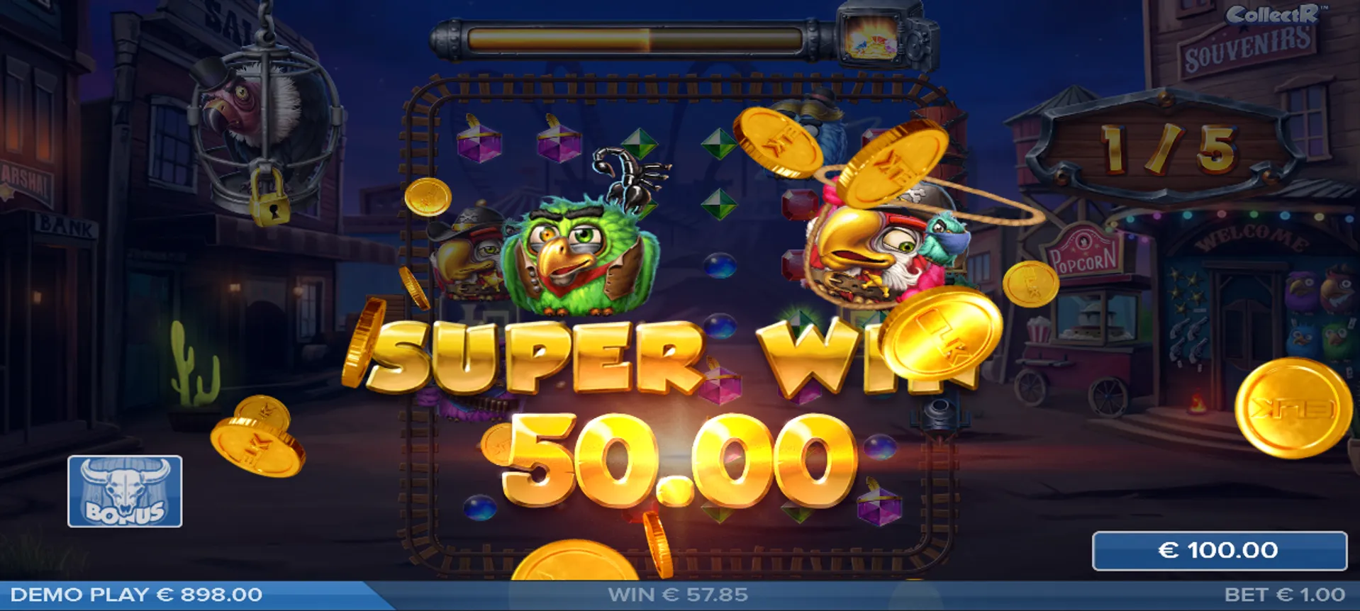Ganancia super en Pirots 3