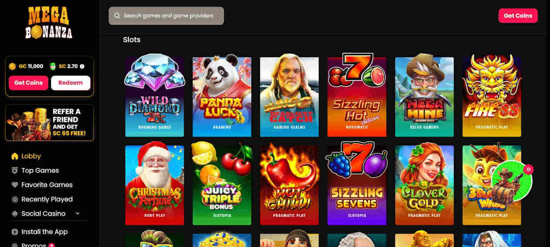 Mega Bonanza slot games