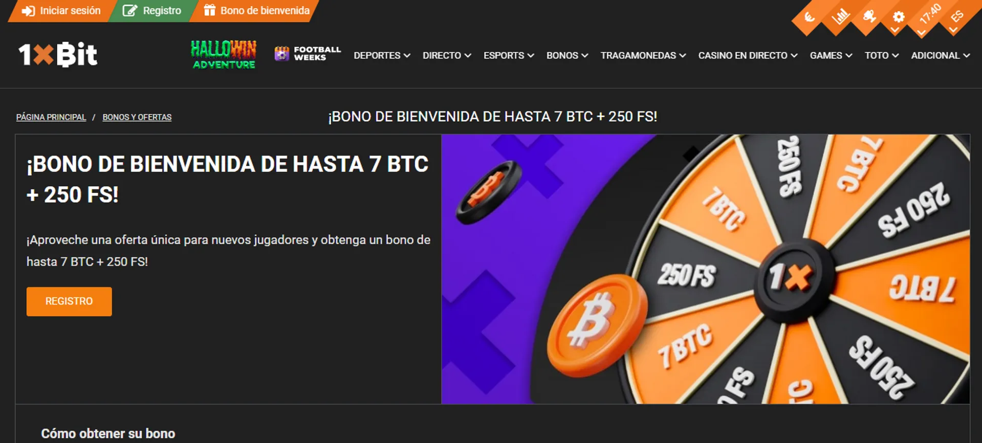 El casino 1xbit tiene un bono de bienvenida en criptomonedas