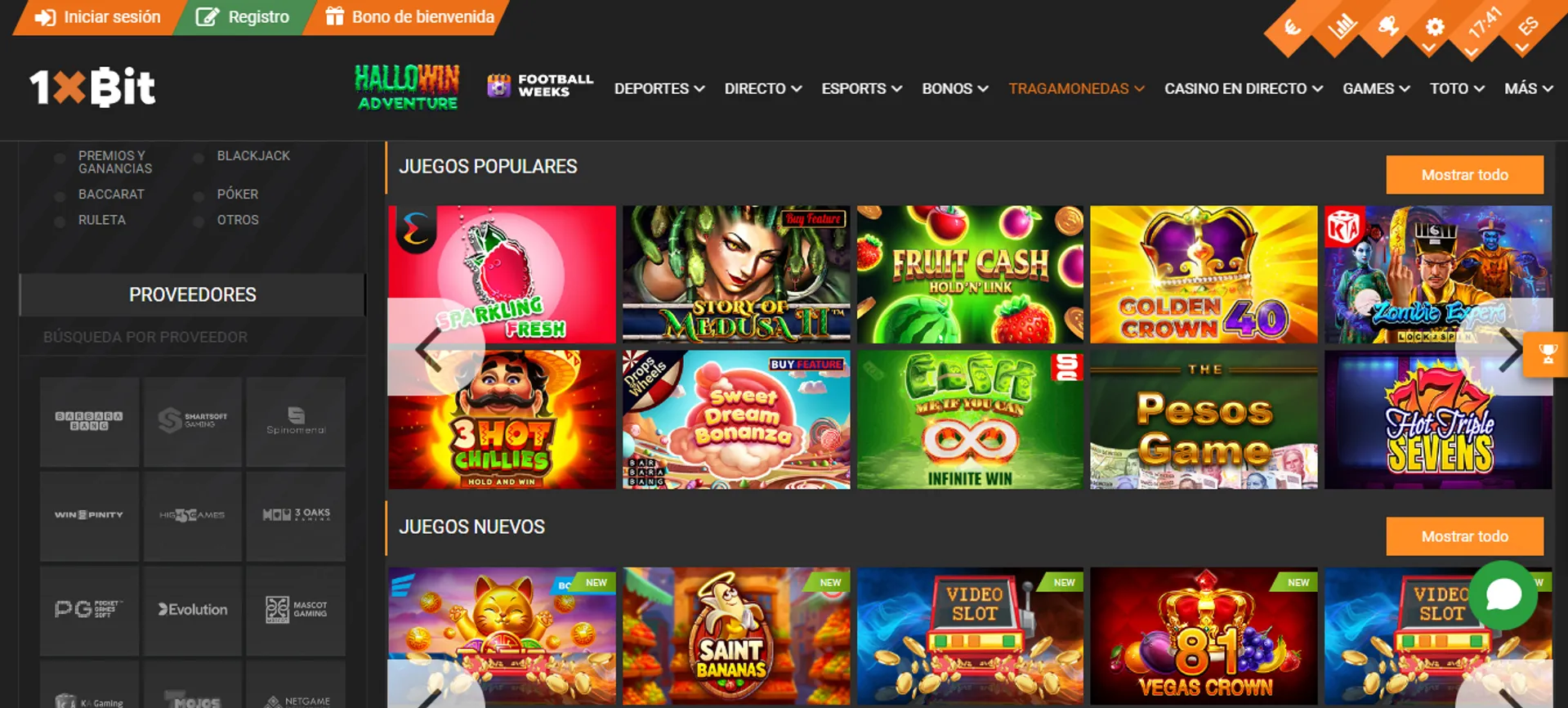 1xbit ofrece miles de juegos de casino online