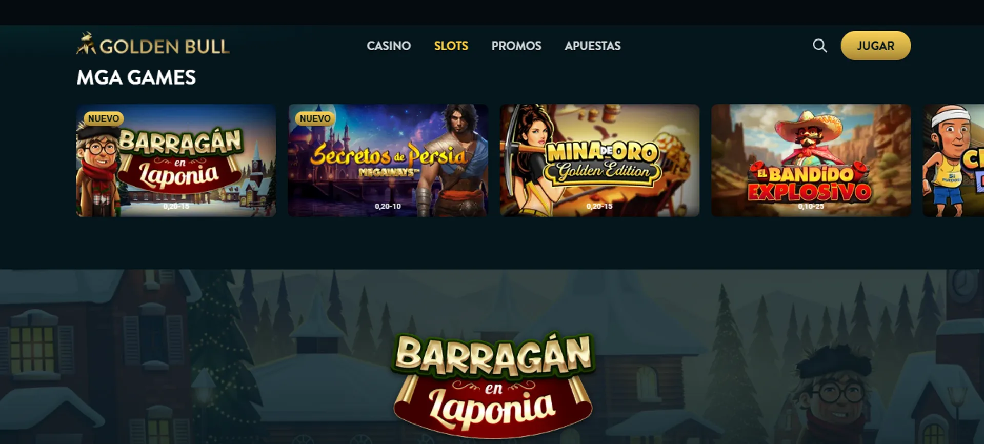 Golden Bull ofrece miles de juegos de slots