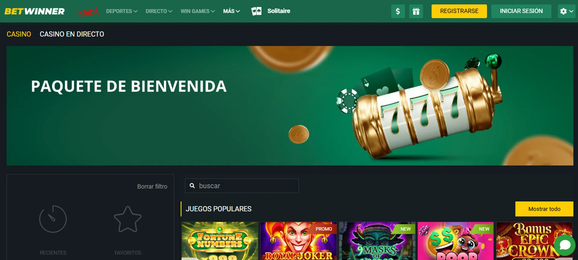 Betwinner acepta jugadores cubanos