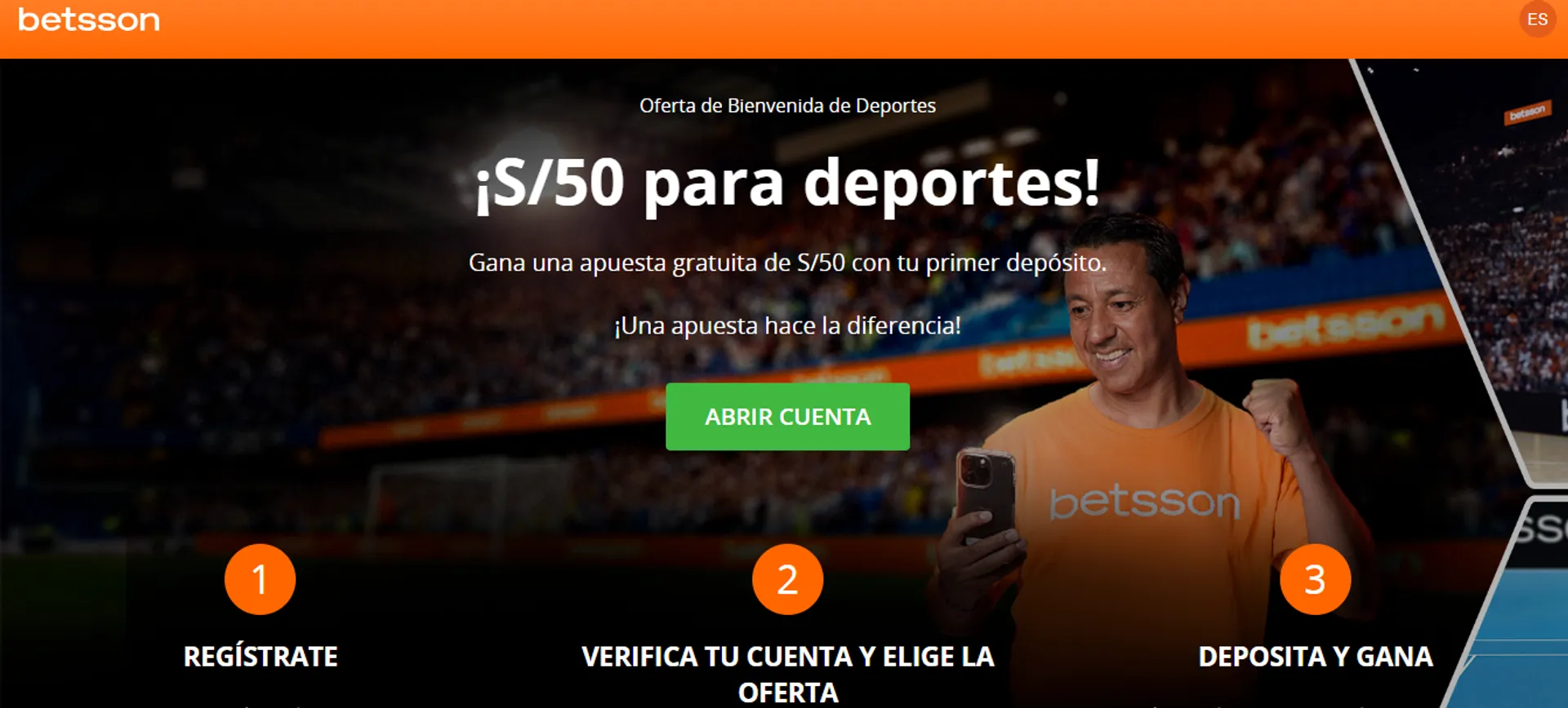 Betsson ha optado por un bono de apuesta gratis