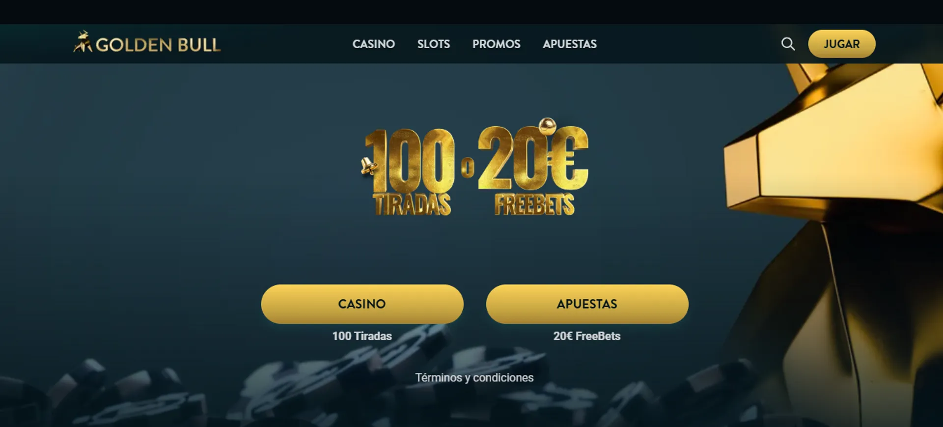 Golden Bull ofrece bonos de casino y de apuestas deportivas