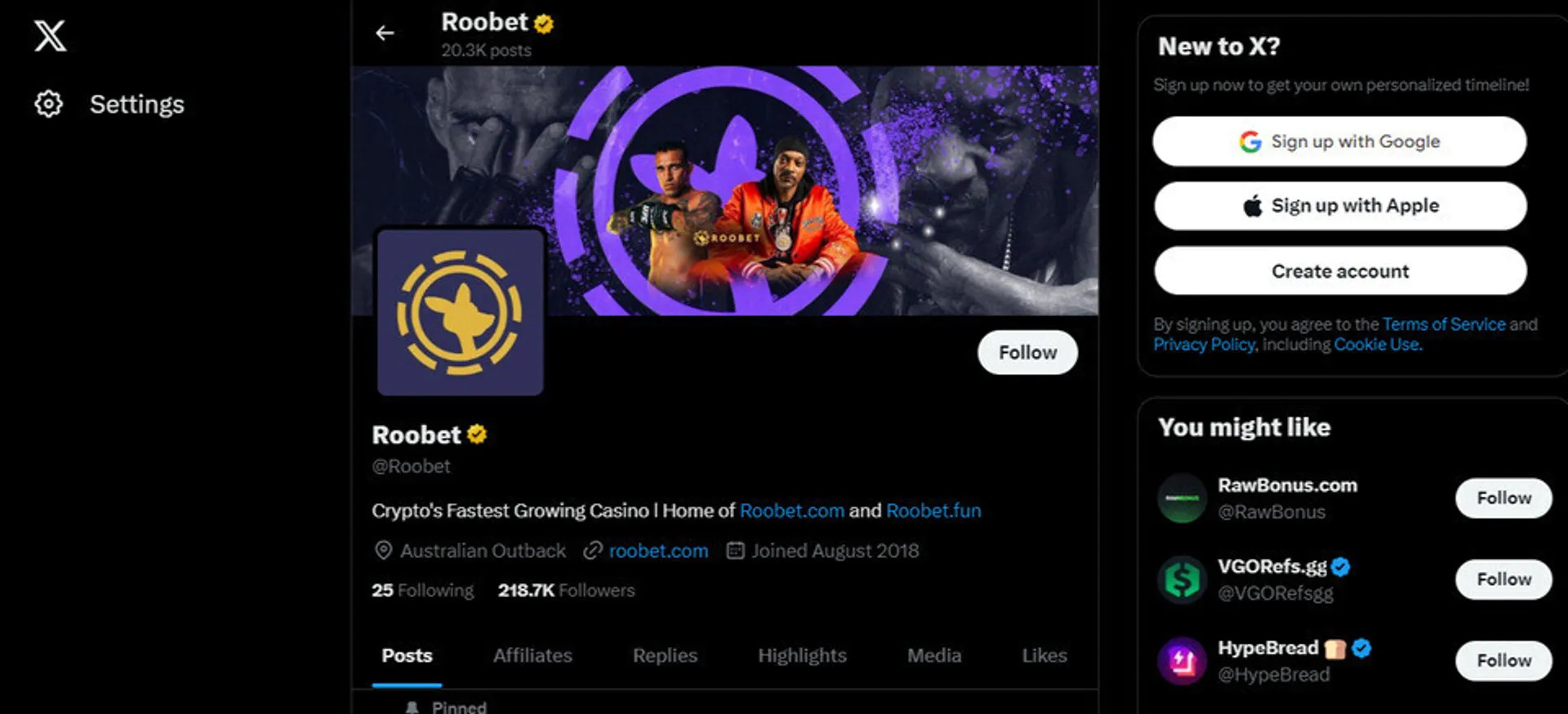 Roobet Casino Promo Code