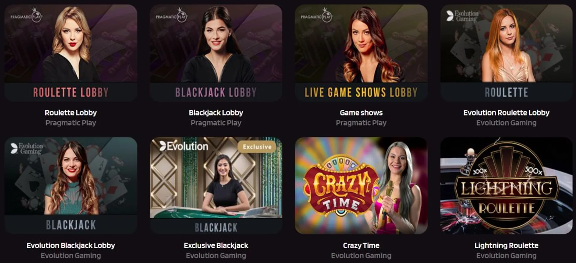 Trivelabet Live Casino