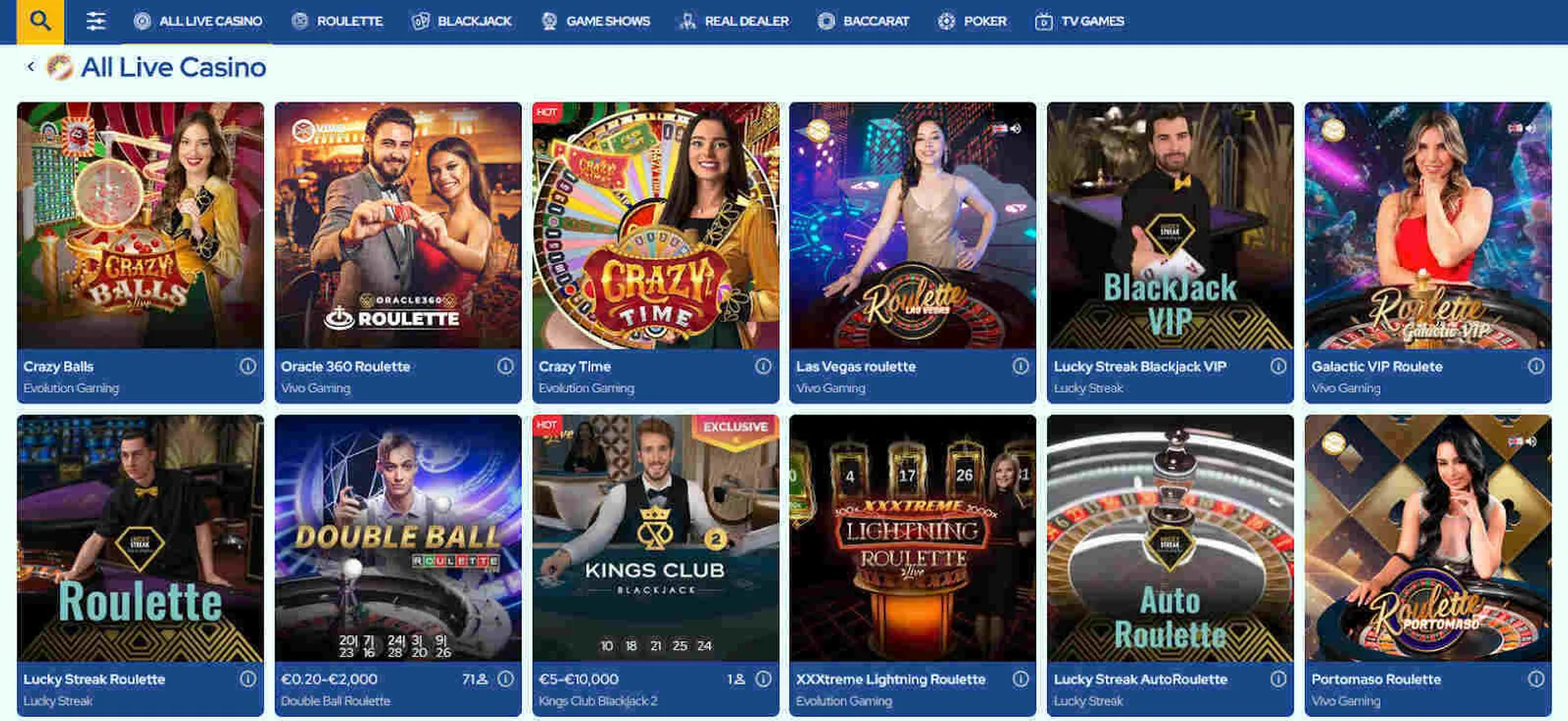 Dolfwin Live Casino