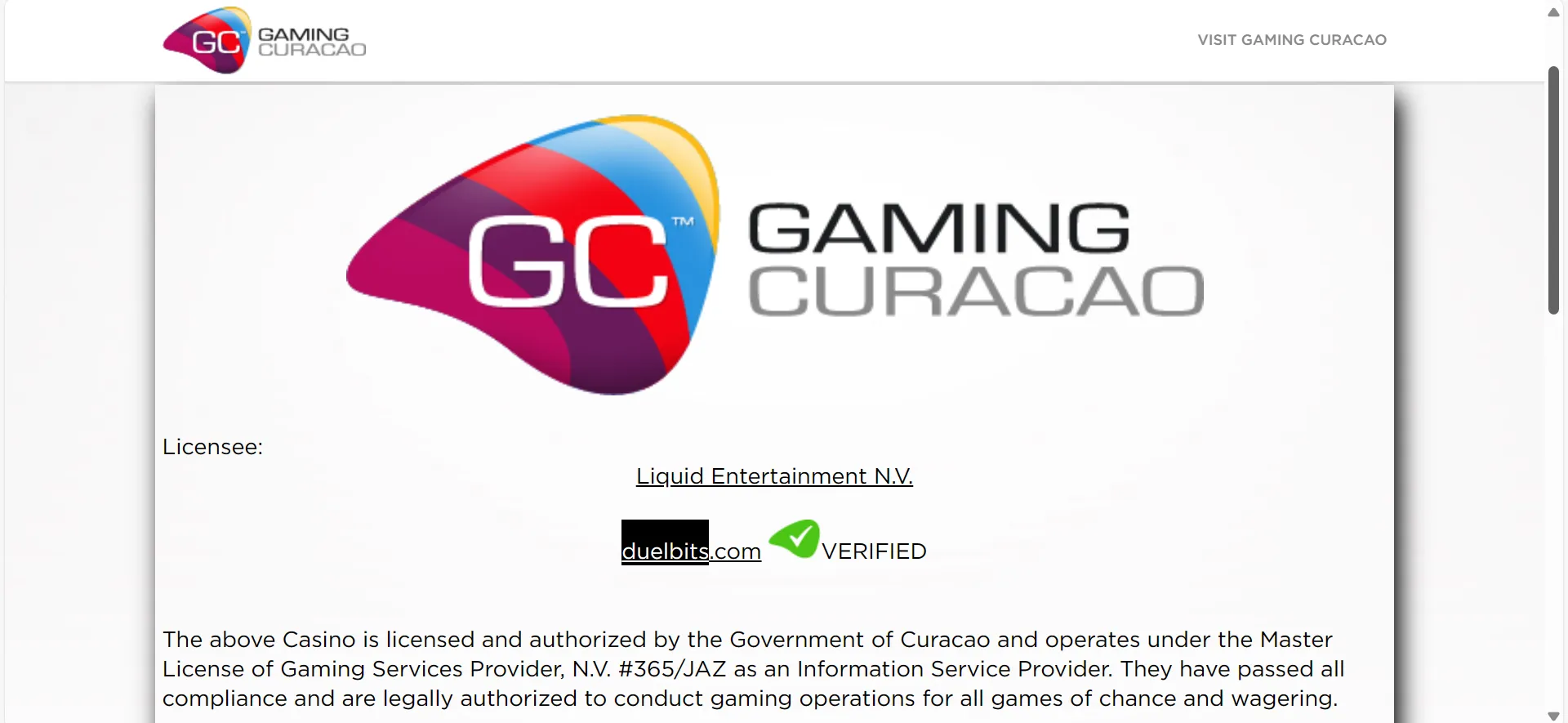 Gaming Curacao