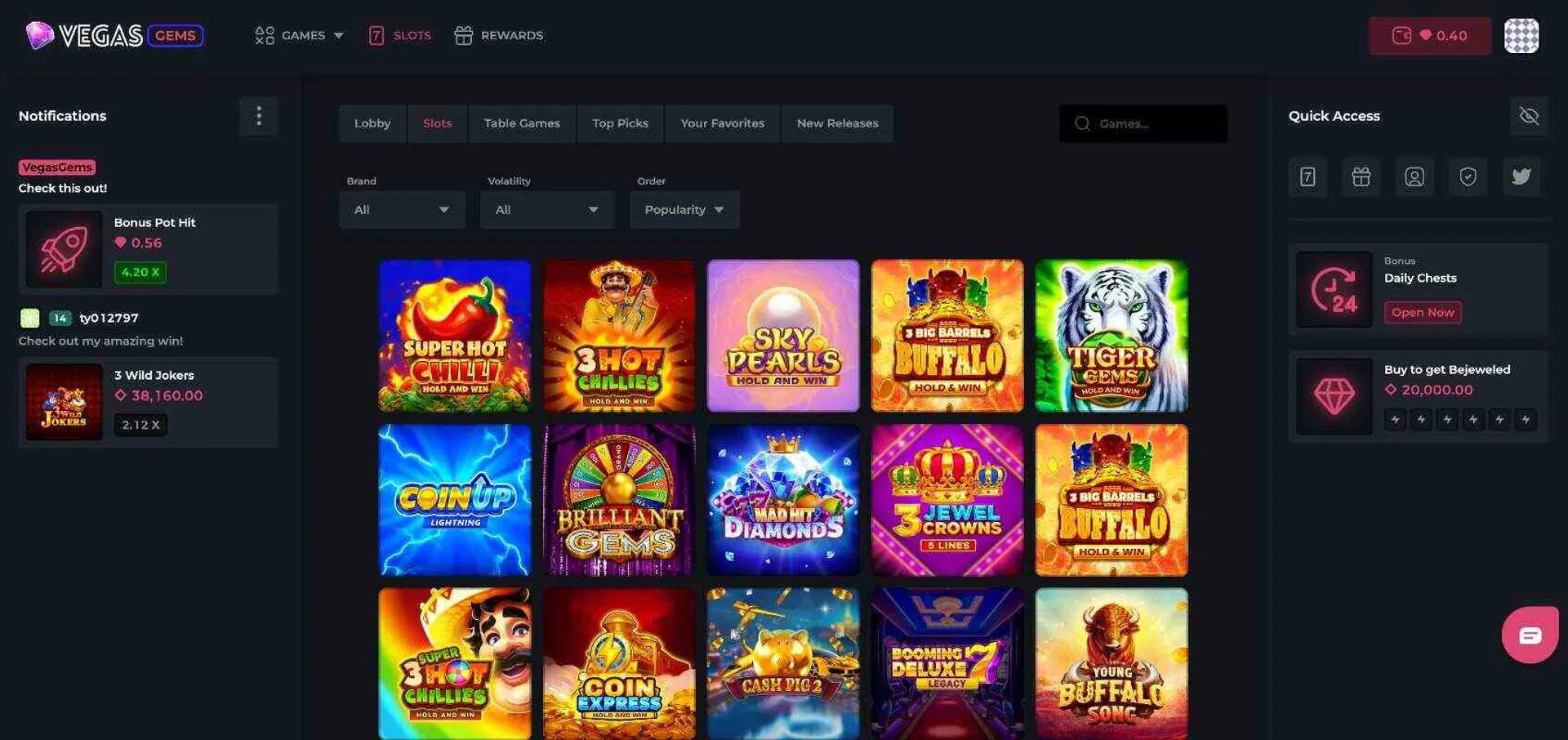 Vegas Gems Slots