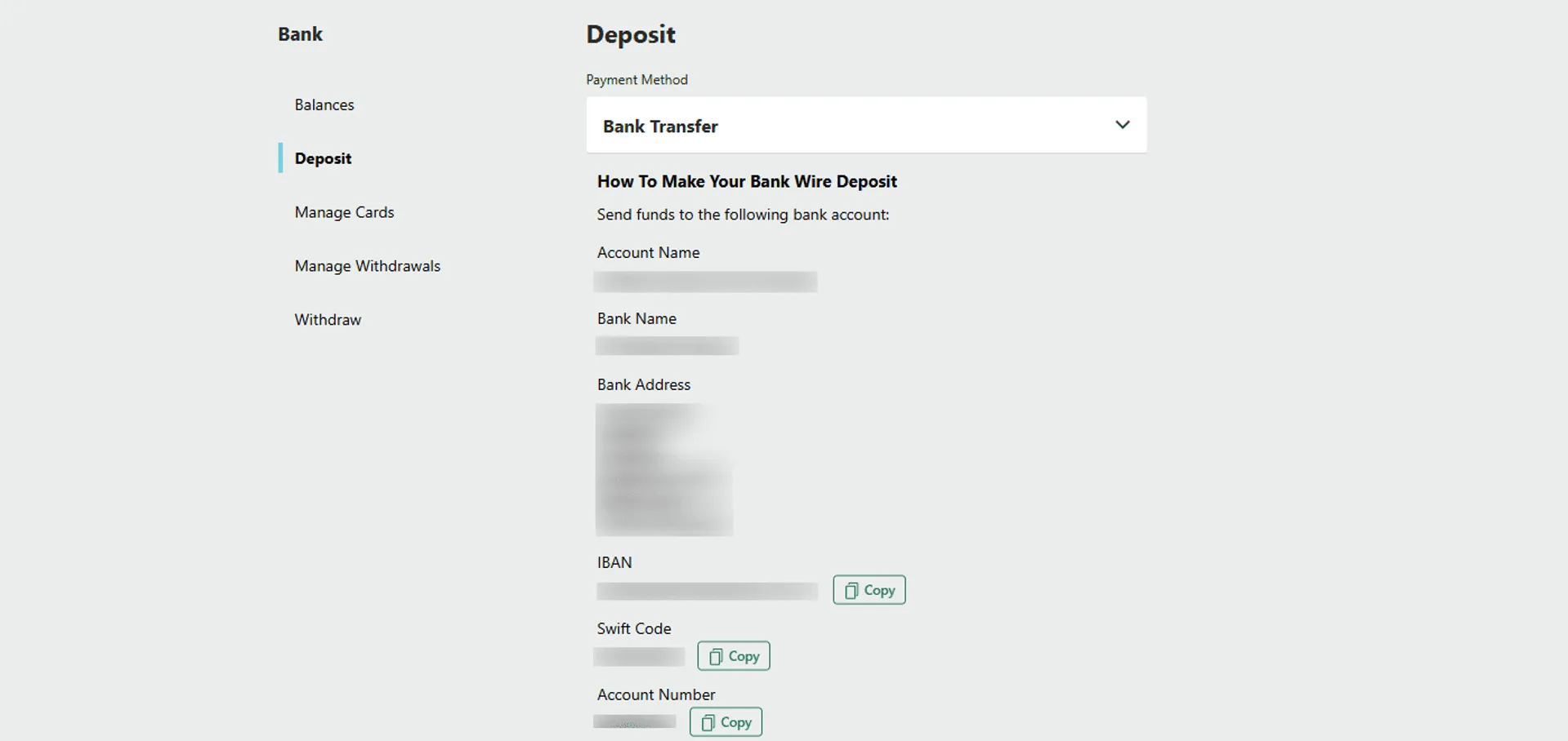 How to deposit via bank transfer at an online casino