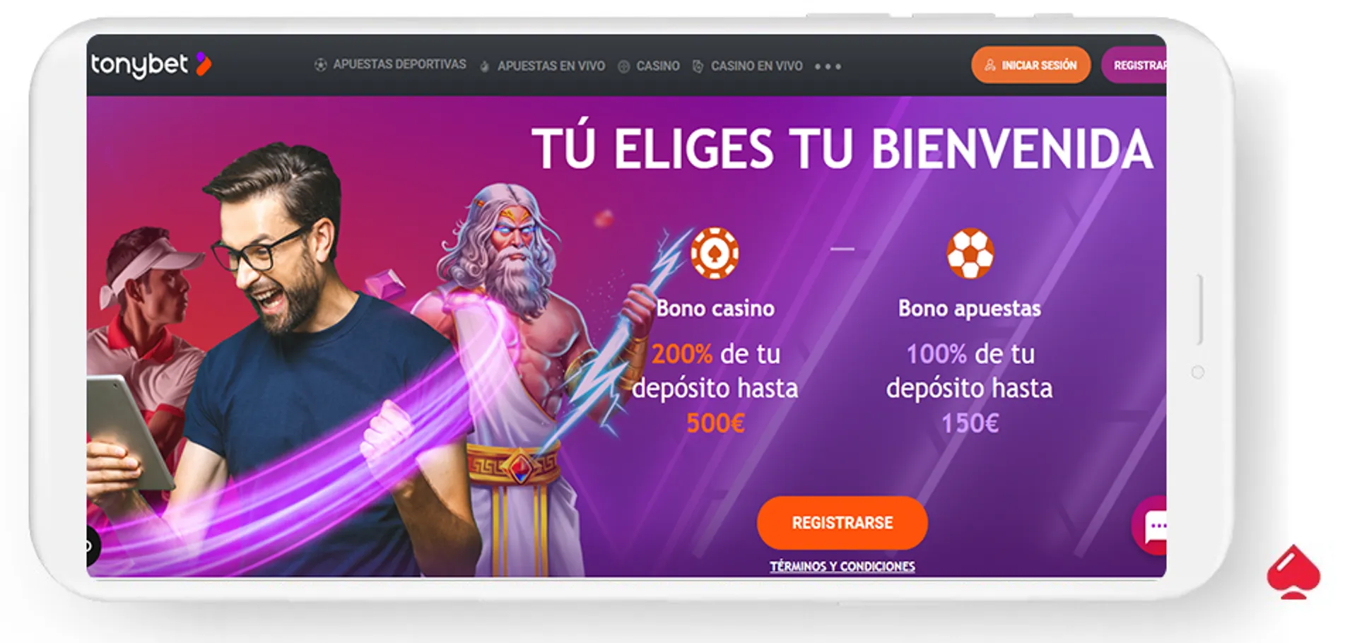 Detalles del bono de bienvenida de TonyBet para España