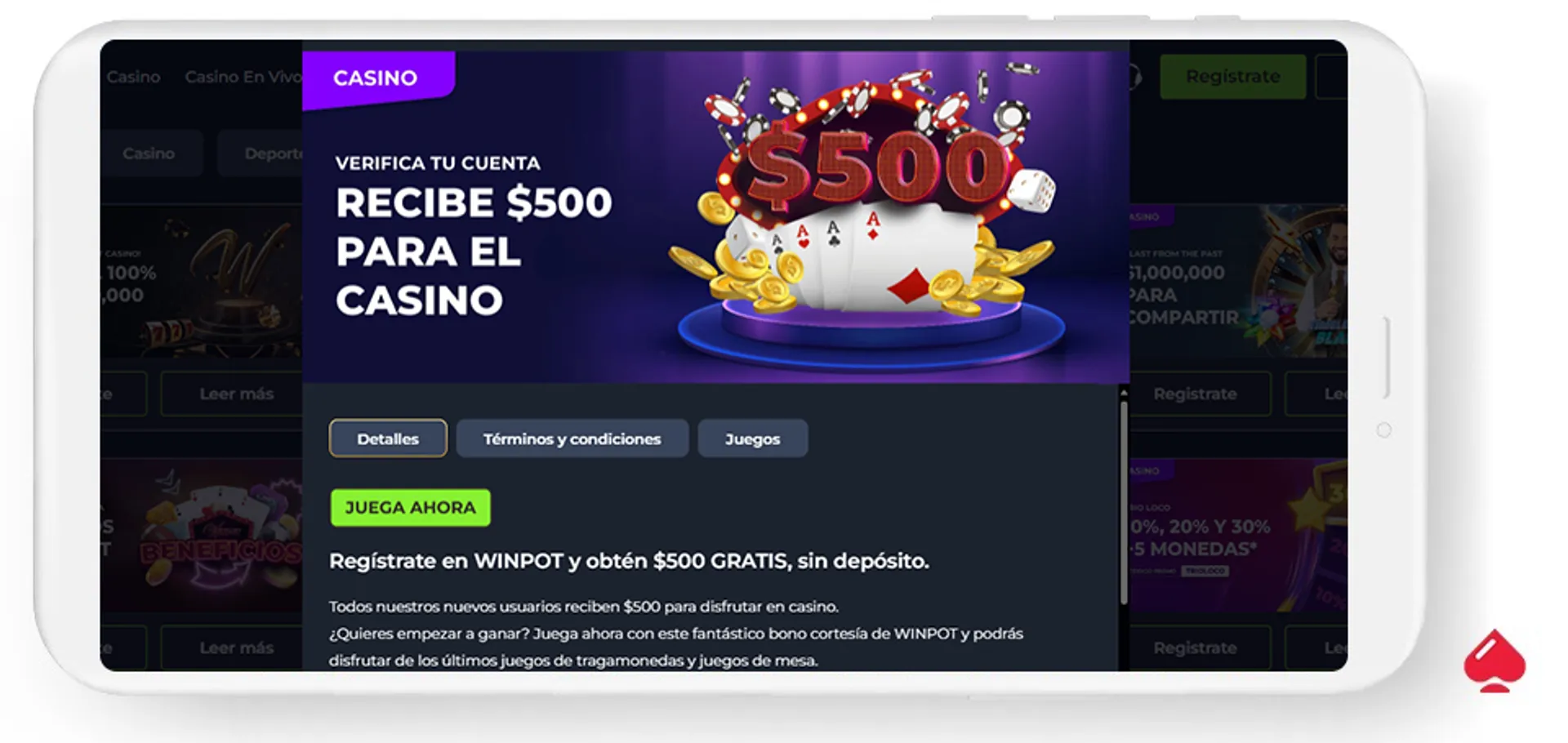 Winpot tiene un bono sin depósito para los jugadores mexicanos