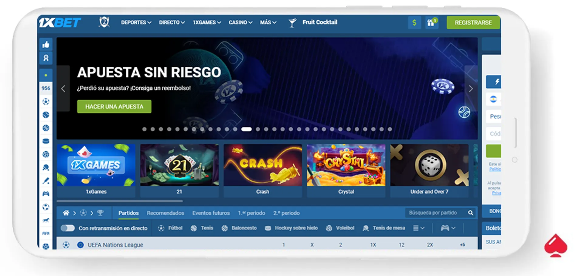 El casino online 1xbet ofrece bonos sin depósito